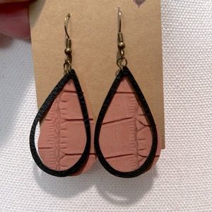 Brand new leather earrings